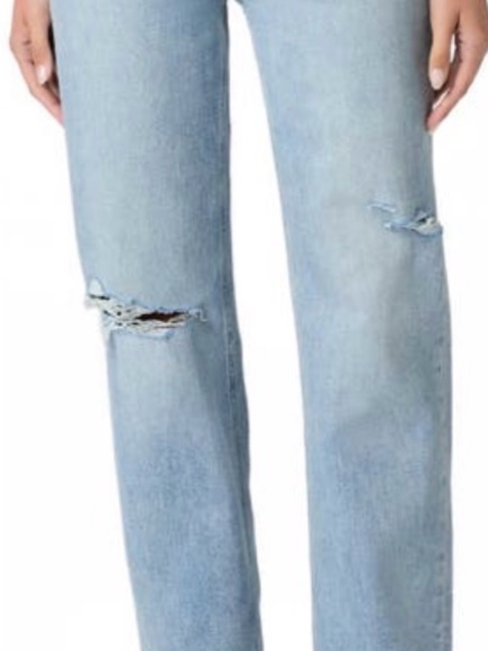 Paige Normandie Distressed Denim Relaxed Fit Jeans